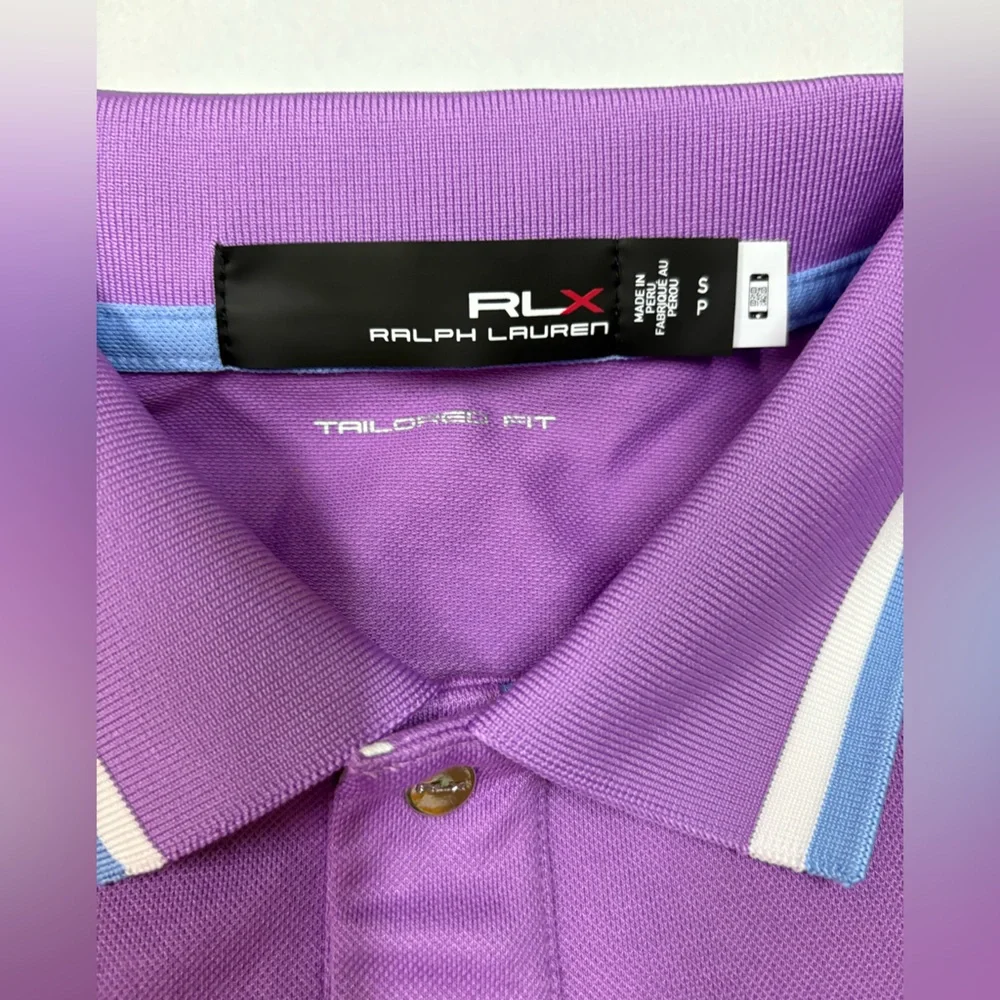 Ralph Lauren Purple Kids Polo Shirt with Blue Accents